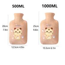 1pc Winter Pvc Hot Water Bag For Hand Warming, With Cute Cartoon Pattern - Pink - View 2