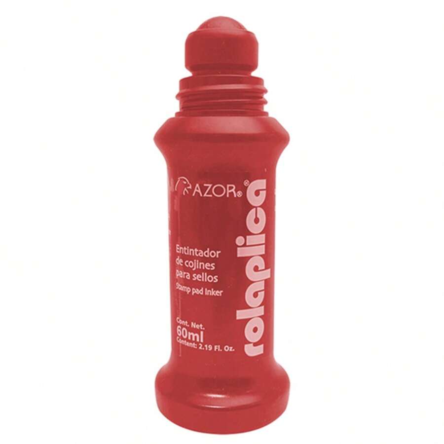 Tinta para sello Rolaplica  60ml - Rojo - Ver 1