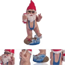 有趣花園小矮人樹脂裝飾物適用於家庭&辦公室裝飾雕像手工藝