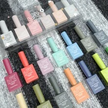 Jr 60 色持久多彩指甲油套裝 15ml/瓶,6 件/盒 - 彩色 - 查看 6