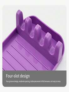 Organizador De Utensilios De Cocina Multifuncional Para Espátula, Cucharón, Palillos, Tapa De Olla, Estante De Almacenamiento De Utensilios De Cocina - Morado - Ver 10