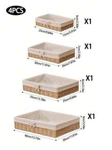 Caja de almacenamiento de escritorio para maquillaje, llaves, bandejas de snacks, organizador de almacenamiento de ratán para sala de estar, canasta tejida estilo bohemio, maceta de cuerda natural, decoración de jardín de ratán natural con marco metálico, canastas boho para aire libre con estilo costero, canasta geométrica, para volver a la escuela