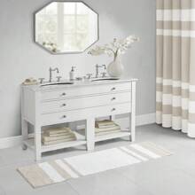 Spa Bath Rug - Taupe - View 5