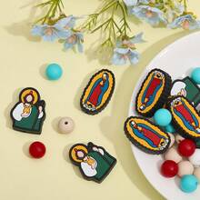 24 顆矽膠珠用於 Diy 鑰匙扣,12 毫米圓珠,矽膠散珠用於筆裝飾,工藝品,項鍊,手鍊,手機掛繩製作