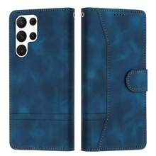 藍色紋理TPU卡片支架手提套，適用於蘋果，三星，紅米，歐珀等保護殼 - 藏蓝色 - 查看 3