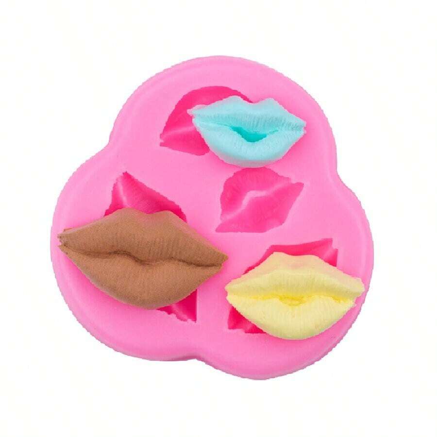 1 Pieza Molde De Silicona Rosa Para Lápiz Labial Y Fondant - Rosa - Ver 1