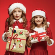 50 张圣诞贴纸趣味节日贴纸成人礼物，防水 PVC 贴纸，适用于青少年女孩的水瓶、笔记本、笔记本电脑、滑板、自行车、行李箱和吉他、万圣节、万圣节装饰 - 彩色 - 查看 6