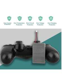 Reemplazo de batería de Alta Calidad para PS Slim Pro Controlador inalámbrico Dual Shock de Segunda generación - Gris - Ver 8