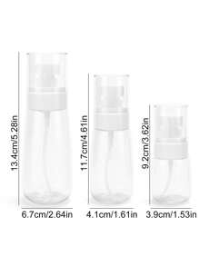 Bộ Chai Xịt Trong Suốt Màu Trắng, Chai Xịt Mỹ Phẩm 30Ml/60Ml/100Ml Cho Nước Hoa, Mực, Upg Sprayer Chai Đựng Kích Thước Du Lịch Hộp Rỗng Đựng Nước Hoa Hương Thơm - trắng - Xem 8
