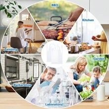 1PC Plastic Apron Waterproof Disposable Apron Clear Apron For Cooking, Painting, Picnic Parties Adult Ladies Children Household Work, Clear - Multicolor - View 6