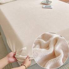 ملاءة مطاطية ذات لون وردي غامق قابلة للغسل في الغسالة