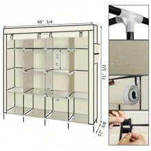 Portable Closets - Beige - View 10