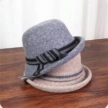 LACE MONDE 女式針織漏斗帽，時尚、保暖、優雅，適合中老年女性