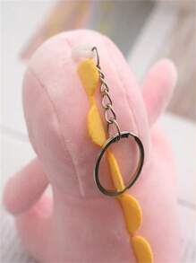 10cm Sitting Dinosaur Plush Doll Backpack Pendant Stuffed Doll Mini Cute Cartoon Keychain Doll Gift For Festival In 3 Colors, Plushie, Dinosaur, Dinosaur Dolls - Baby Blue - View 7