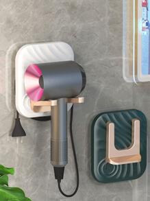 Soporte para secadora de pelo con diseño ergonómico multifuncional, delicado soporte para secadora de pelo pulido para cocina - Multicolor - Ver 1