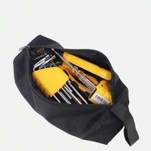 1 Bolsa De Herramientas, Bolsa De Almacenamiento, Kit De Dispositivo Pequeño Portátil - Negro - Ver 3