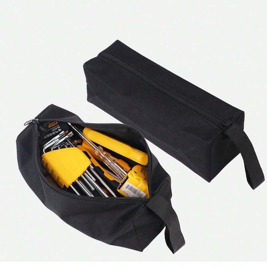 1 Bolsa De Herramientas, Bolsa De Almacenamiento, Kit De Dispositivo Pequeño Portátil - Negro - Ver 1