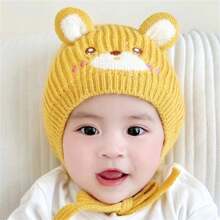 男女寶寶用秋冬款帽子,可愛又超級可愛的針織新生兒毛線帽,冬季風格