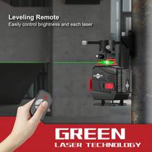 WEIDDW 配件附16線高強度綠光激光水平儀,360°可旋轉大鋁底座和type-c電源介面 - 酒紅色 - 查看 3