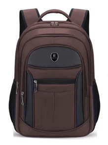 Men Functional Backpacks - 巧克力棕 - 查看 2