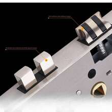 Cerradura De Puerta Con Manija De Palanca, Cerradura De Puerta Con Manija - Negro - Ver 2