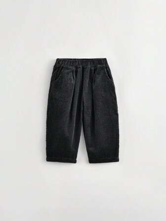 Liten Tjejer Enkel Fashionabel Carrot Byxor För Höst