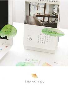 3pcs Random Fresh & Realistic Tree Leaf Shaped Memo Pad, Perfect For Notes And Messages - Multicolor - View 4