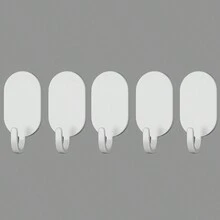 全新設計黏鉤,適用於廚房、浴室、門、牆壁等,無需鑽孔,黏力強,多用途,用於餐具、鍋子、毛巾和帽子,無縫重型掛鉤