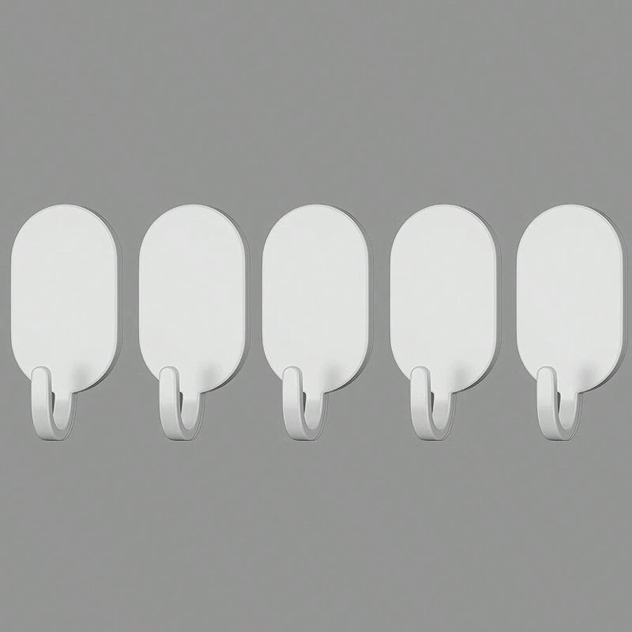 全新設計黏鉤,適用於廚房、浴室、門、牆壁等,無需鑽孔,黏力強,多用途,用於餐具、鍋子、毛巾和帽子,無縫重型掛鉤