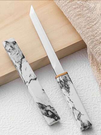 1 Pieza Cuchillo Utilitario de Acero Cortador Cuchillo Mini de Fruta Cuchillo de Bolsillo para Camping, Barbacoa, al Aire Libre