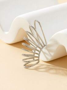 1pc Simple Geometric Line Design Ear Cuff For Women Without Piercings