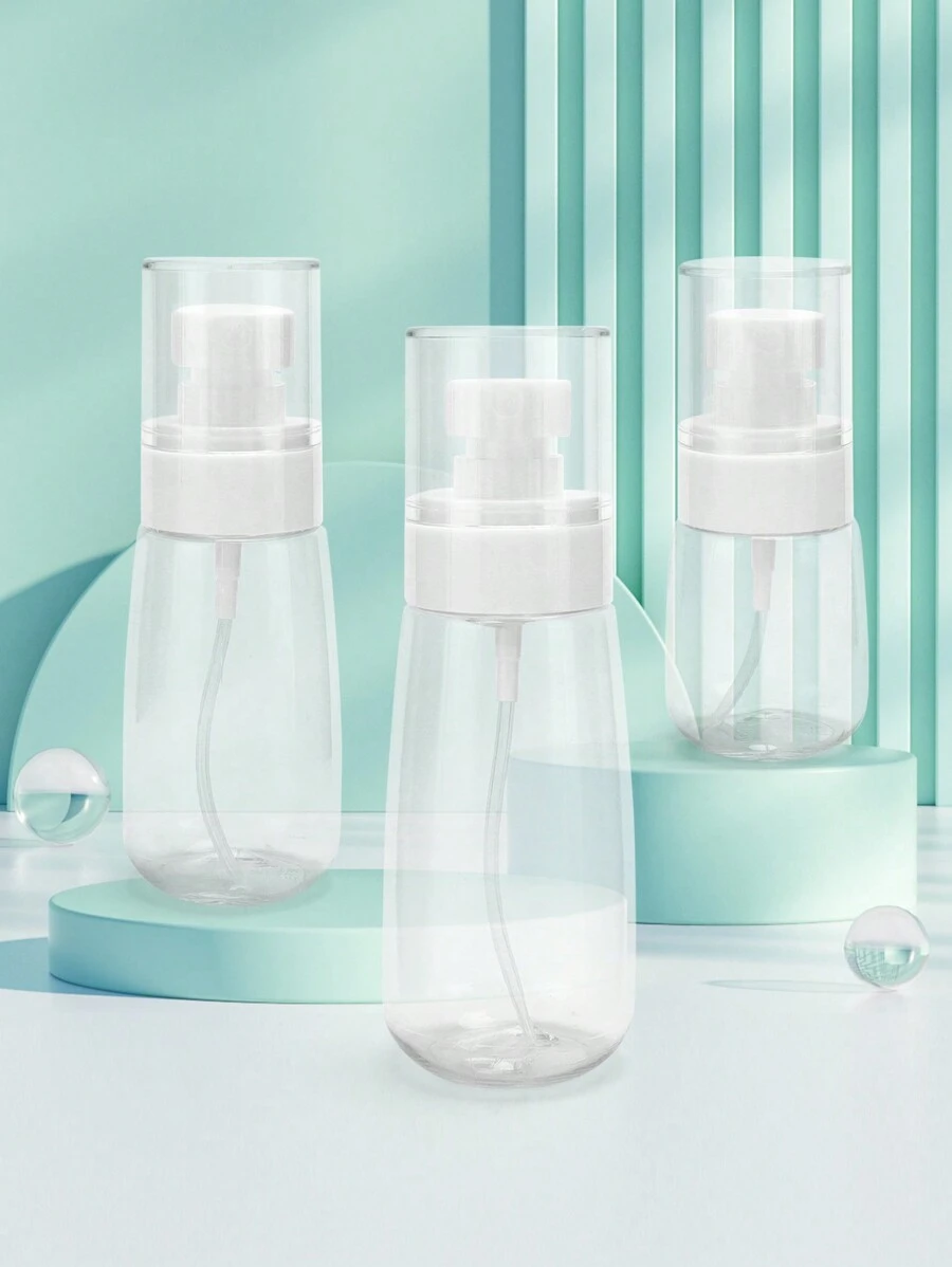 Bộ Chai Xịt Trong Suốt Màu Trắng, Chai Xịt Mỹ Phẩm 30Ml/60Ml/100Ml Cho Nước Hoa, Mực, Upg Sprayer Chai Đựng Kích Thước Du Lịch Hộp Rỗng Đựng Nước Hoa Hương Thơm - trắng - Xem 1