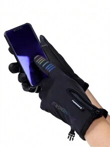 1双成人女士夏季户外运动骑行防滑透气触屏手套