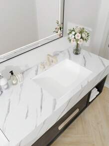 1 Roll 40cm Wide Self-adhesive Kitchen Waterproof And Oil-proof Sticker - Black and White - View 3