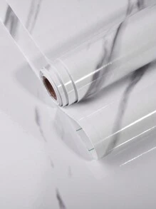 1 Roll 40cm Wide Self-adhesive Kitchen Waterproof And Oil-proof Sticker - Black and White - View 6