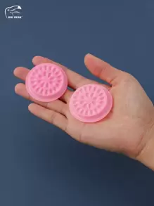 50pcs Eyelash Glue Holder False Eyelashes Glue Holder Eyelash Extension Glue Holder Pallet Pads Eyelash Extension Tool False Eyelashes Glue Holders Tray Plastic Flower Shaped Eyelash Extension Glue Pallet Pads with Self-adhesive Back for Eyelash Extension Nail Art or Tattoo Ink Application Tool-Pink