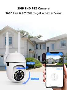 1PC 3MP Cloud PTZ WIFI IP Camera 5X Digital Zoom Color Night Vision Home CCTV Camera Wireless Surveillance Camer - White - View 5