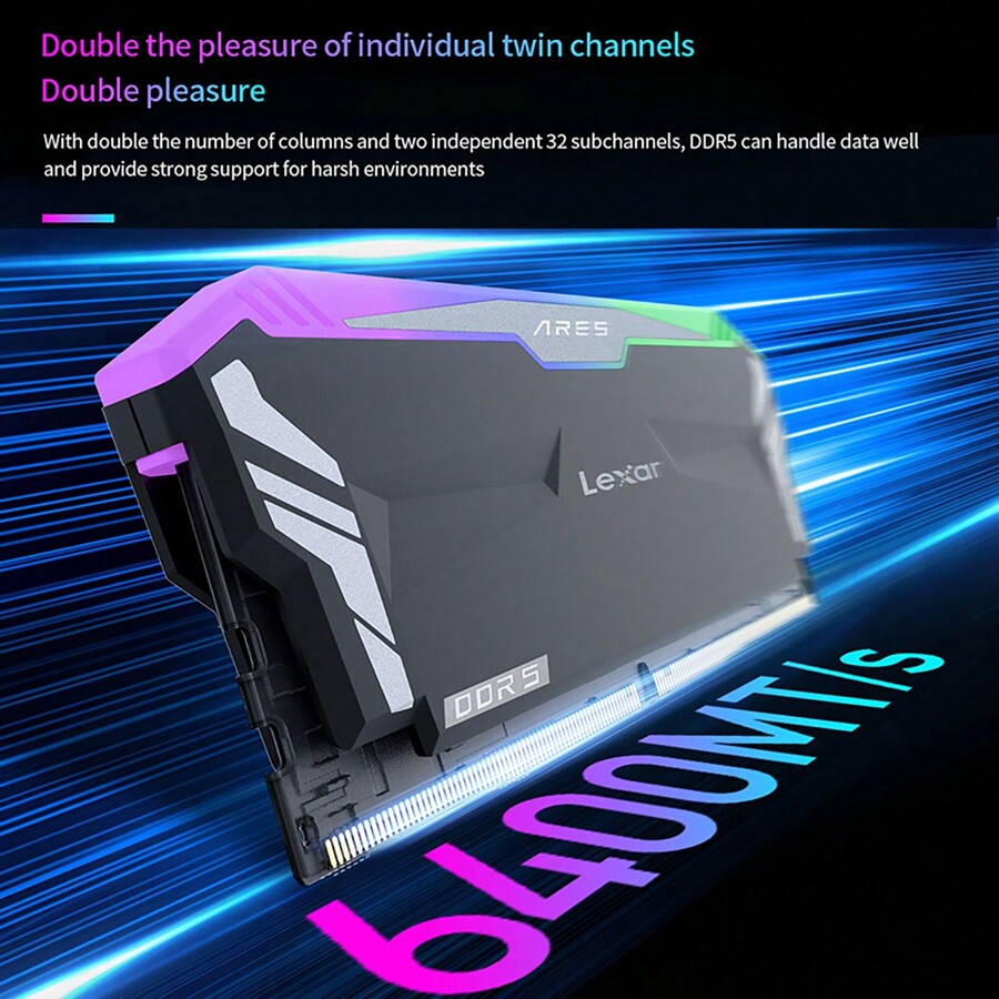 Lexar Lexar Original Ares Rgb Ddr5 Rams 6400mhz Gaming Overclocked ...