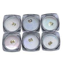 6un Glitter Flocado Pó Asa De Borboleta Encapsulado Para Decoração & Pincéis Chic & Fun Festa Junina - Branco - Visão 3
