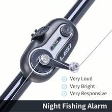 Leofishing 1pc Fishing Rod Sound & Light Shake Rod Alarm Suitable For Most Fishing Rods Adjustable Rod Two Colors - Blue - View 8