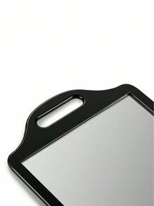 Large Hand Mirror With Handle - Salon Mirror For Hairdressers - Rectangular Hairdresser Hand Mirror (Black) - Black - View 5