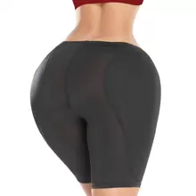 Nữ Hông Enhancer Miếng Bọt Biển Giả Nâng Mông Quần Lót Định Hình - màu đen - Xem 1