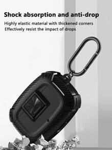 1 Miếng Đen Sợi carbon Mẫu Chống giọt bắn TPU Tai nghe Đối với Phòng thu + Tai nghe Với Từ tính Khóa , Bảo vệ lột vỏ - màu đen - Xem 4