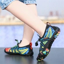 Water Shoes For Kids Boys Girls Aqua Socks Barefoot Beach Sports Swim Pool Quick Dry Lightweight Toddler Little Big Kid - 藍橙 - 查看 3