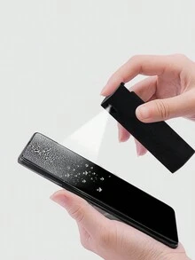 Portable All-In-One Screen Spray Cleaner With Brush For Cellphone, Tablet, Computer - Black - View 3