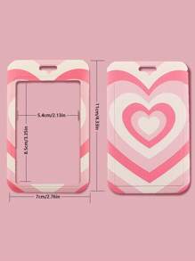 1 chiếc móc khóa trái tim dễ thương bằng polyester có giá đỡ bằng nhựa ABS dùng để đựng chìa khóa, dùng cho công việc, trường học, văn phòng, dùng để đựng chìa khóa, ví đựng điện thoại, phù hợp cho nam, nữ, chàng trai, thanh thiếu niên, giáo viên, tình nguyện viên, quà tặng ngày lễ tình nhân, giá đỡ huy hiệu, giá đỡ thẻ ngày lễ tình nhân, giá đỡ thẻ, ví đựng danh thiếp, giá đỡ thẻ tín dụng, dây đeo cổ cho giáo viên có giá đỡ ID, giá đỡ thẻ, dành cho phụ nữ, ví đựng thẻ dành cho phụ nữ - Hồng - Xem 2