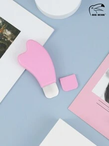 BIGBEAK 1 件全新不锈钢和塑料面部清洁刮刀，带硅胶盖，硅胶面膜刷和黑头清洁，多功能，金属提取工具，用于黑头、白头、面部清洁铲化妆配件面部护肤工具鼻面部工具，适用于女性男性去除面膜铲面膜工具面部清洁必备粉色/白色 - 粉色 - 查看 8