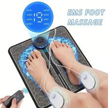 Elektrische Ems Fuß Massage Pad Zur Entspannung Der Füße, Akupunkturpunkte Massage Matte, Muskelstimulation, Wiederaufladbar Und Ferngesteuerter Massager