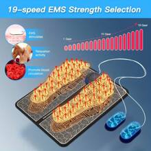 Elektrische Ems Fuß Massage Pad Zur Entspannung Der Füße, Akupunkturpunkte Massage Matte, Muskelstimulation, Wiederaufladbar Und Ferngesteuerter Massager