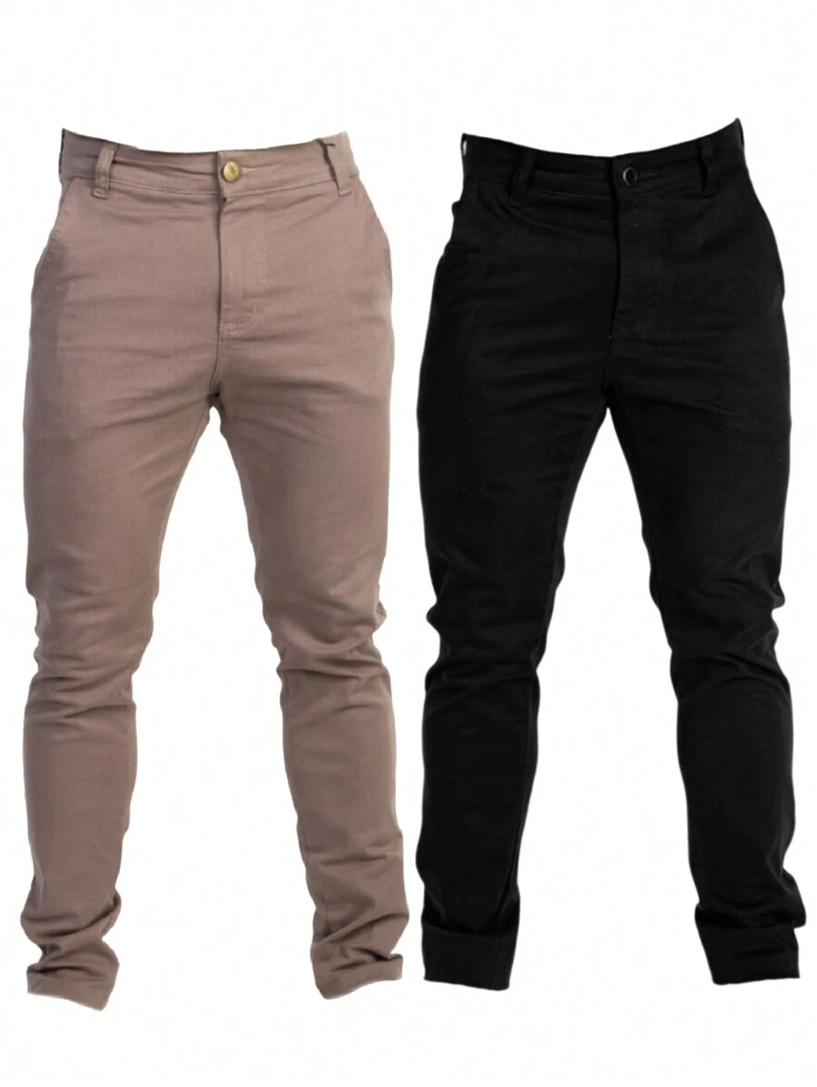 Urban Zone Jeans Men Pants - 1 màu đen +1 Kaki - Xem 1
